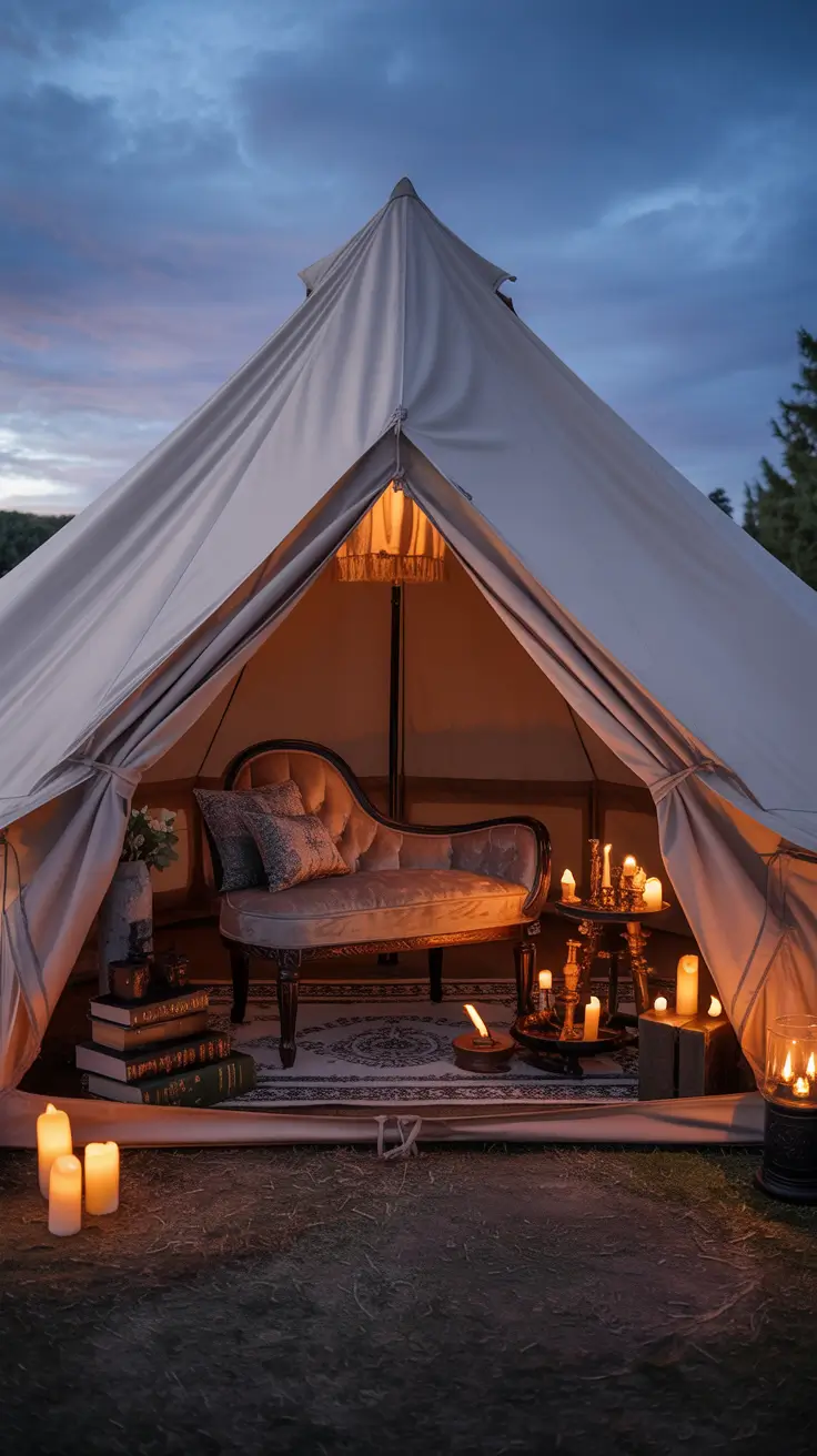 outdoor halloween decor ideas 2025 Tent Decorating Ideas for a Haunted Lounge