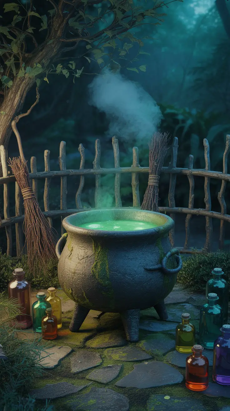 outdoor halloween decor ideas 2025 Magical Witches Decorations for Every Yard