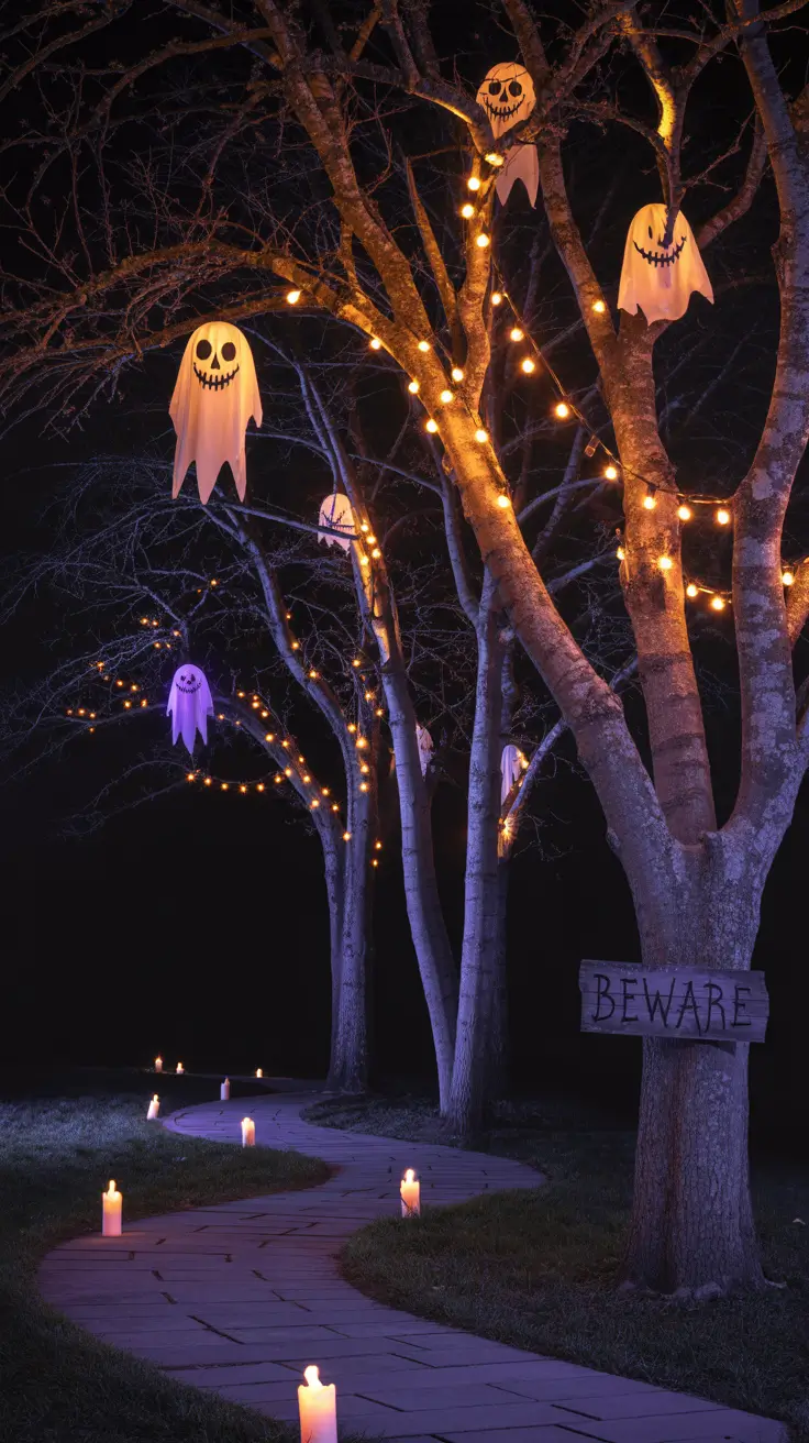 outdoor halloween decor ideas 2025 Halloween Lights That Set the Scary Mood