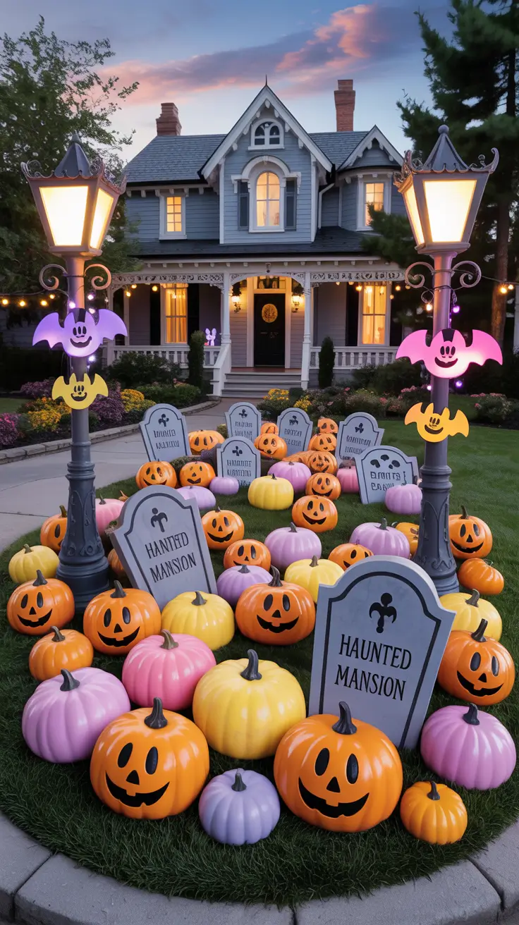outdoor halloween decor ideas 2025 Disney-Inspired Outdoor Halloween Charm