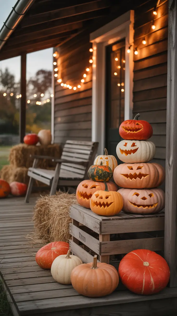 outdoor halloween decor ideas 2025 Classic Pumpkin Porch Ideas With a 2025 Twist