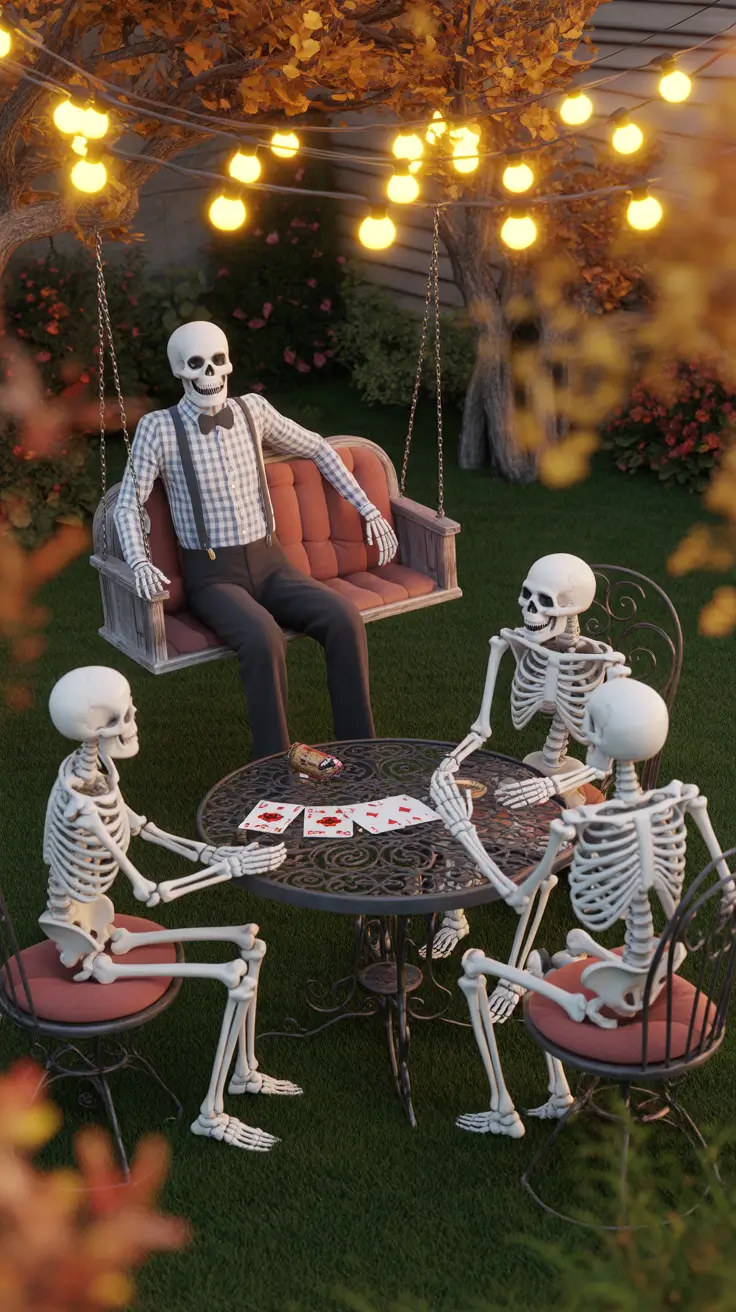 outdoor halloween decor ideas 2025 Skeleton Decorations That Steal the Show