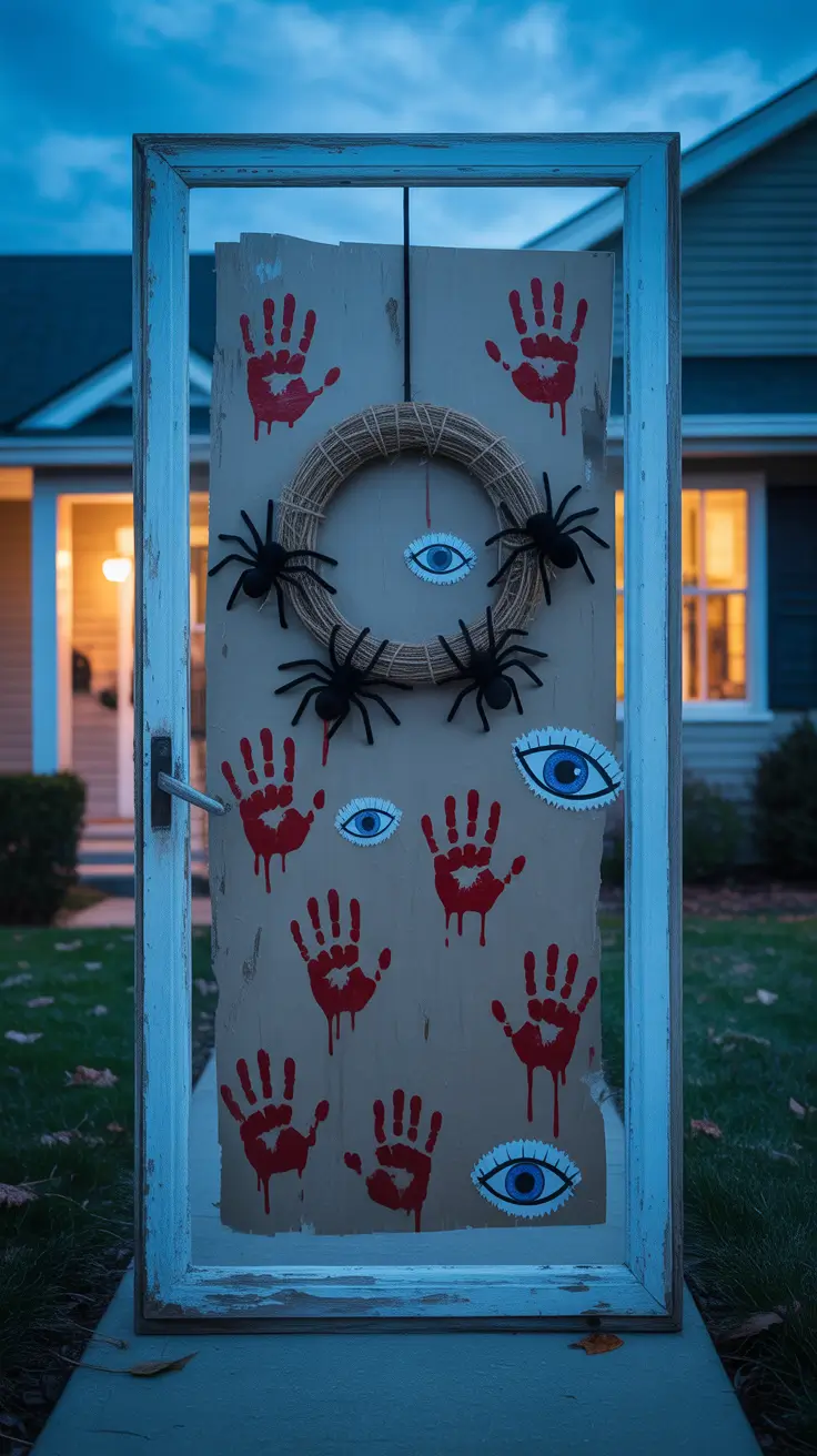 scary halloween decorations for home 2025 Eerie Entryways: DIY Door Decor That Frightens Fast