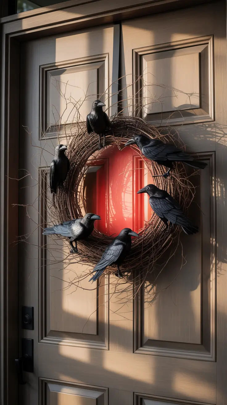 scary halloween decorations for home 2025 Wicked Wreaths: Door Decor That Howls With Style
