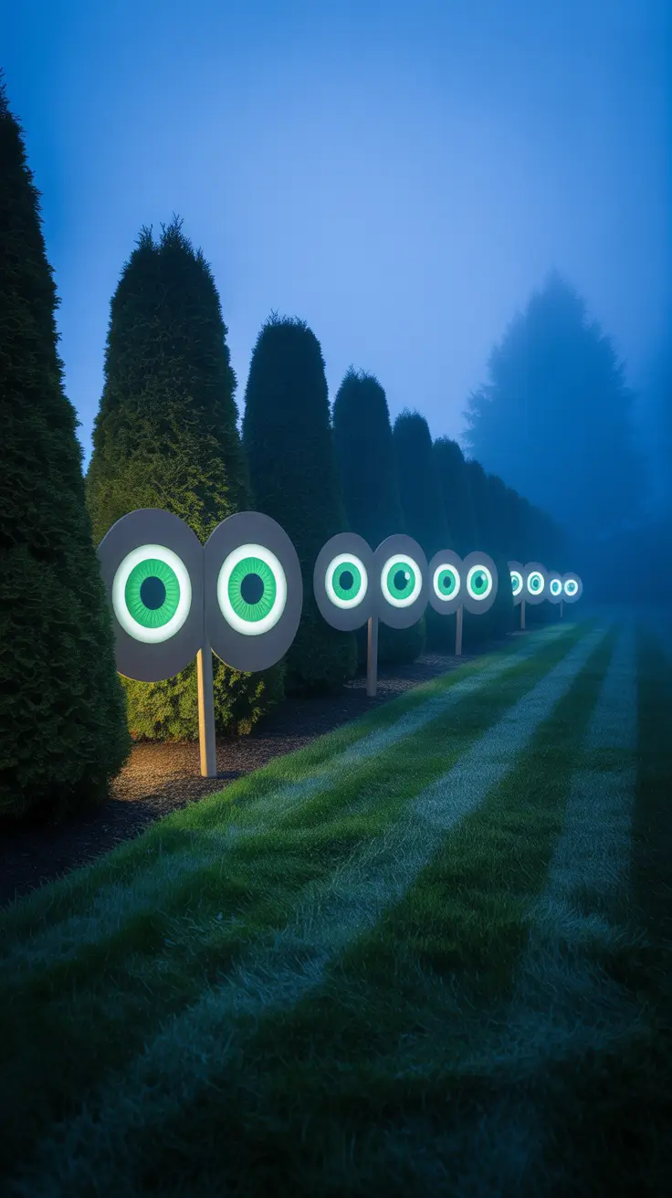 scary halloween decorations for home 2025 Eyes in the Bushes: Easy Outdoor Decor That Stalks