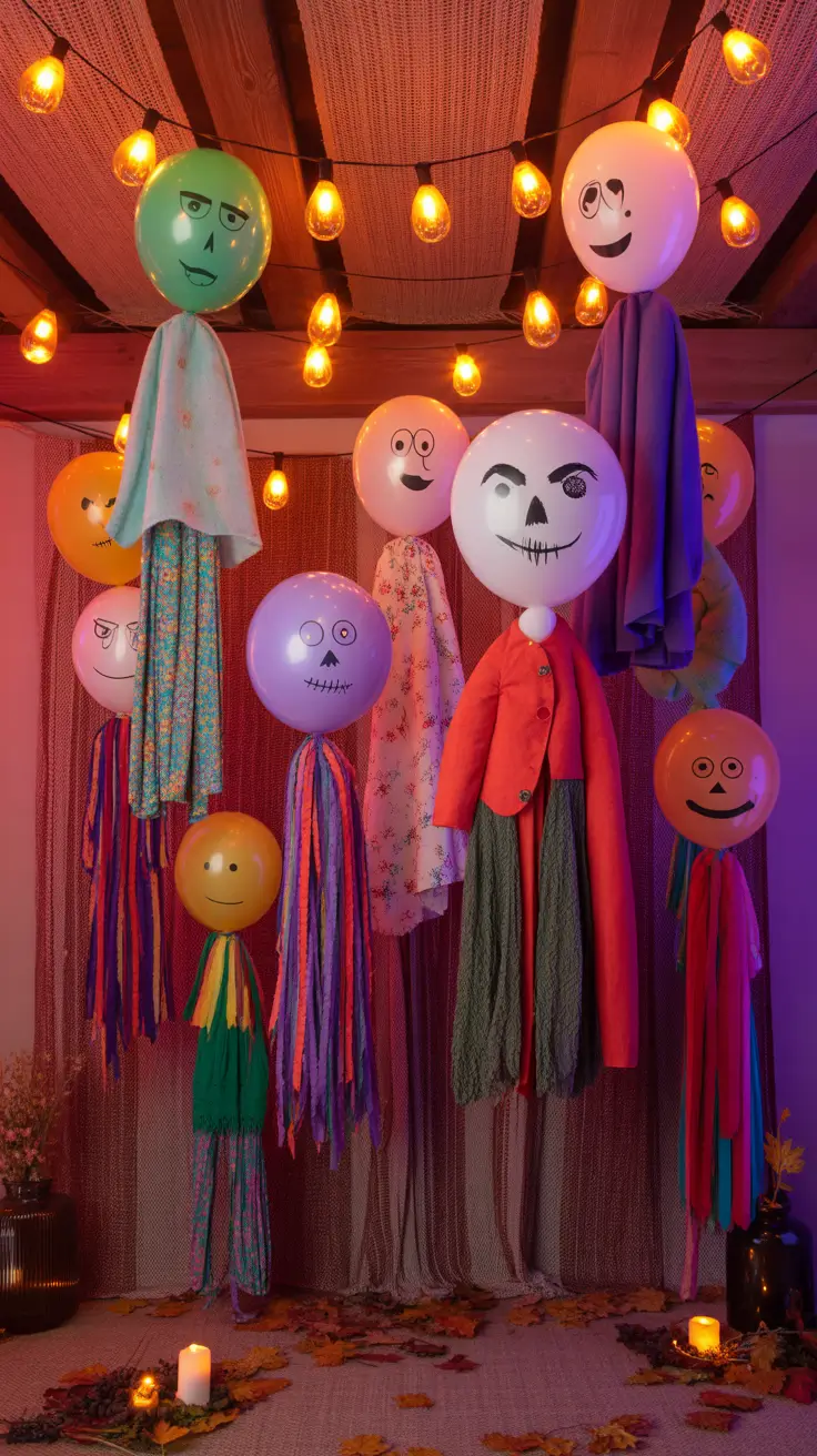 scary halloween decorations for home 2025 Floating Heads and Hanging Horrors: Ceiling Decor Indoors