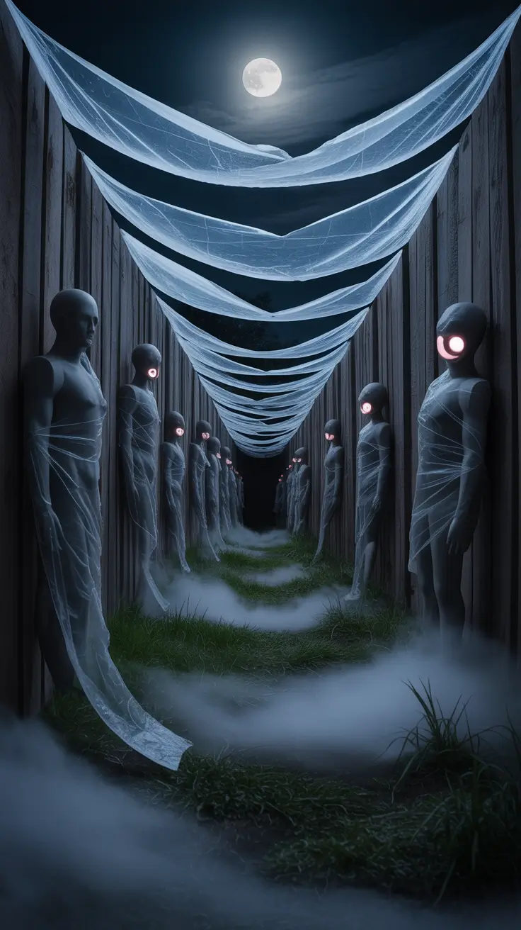 scary halloween decorations for home 2025 Outdoor Horror Hallways: Create a Backyard Maze of Fear