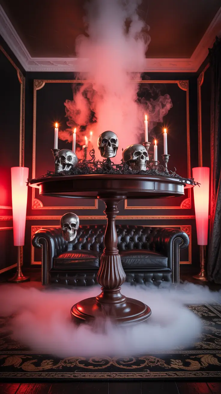 scary halloween decorations for home 2025 Living Room of the Damned Spine-Tingling Centerpieces