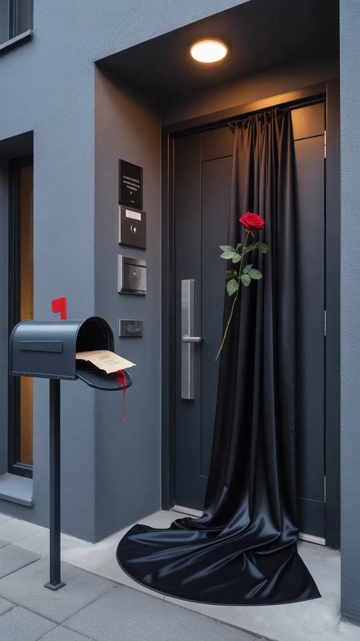 scary halloween door decorations 2025 Creepy Apartment Front Door for 2025 Tenants