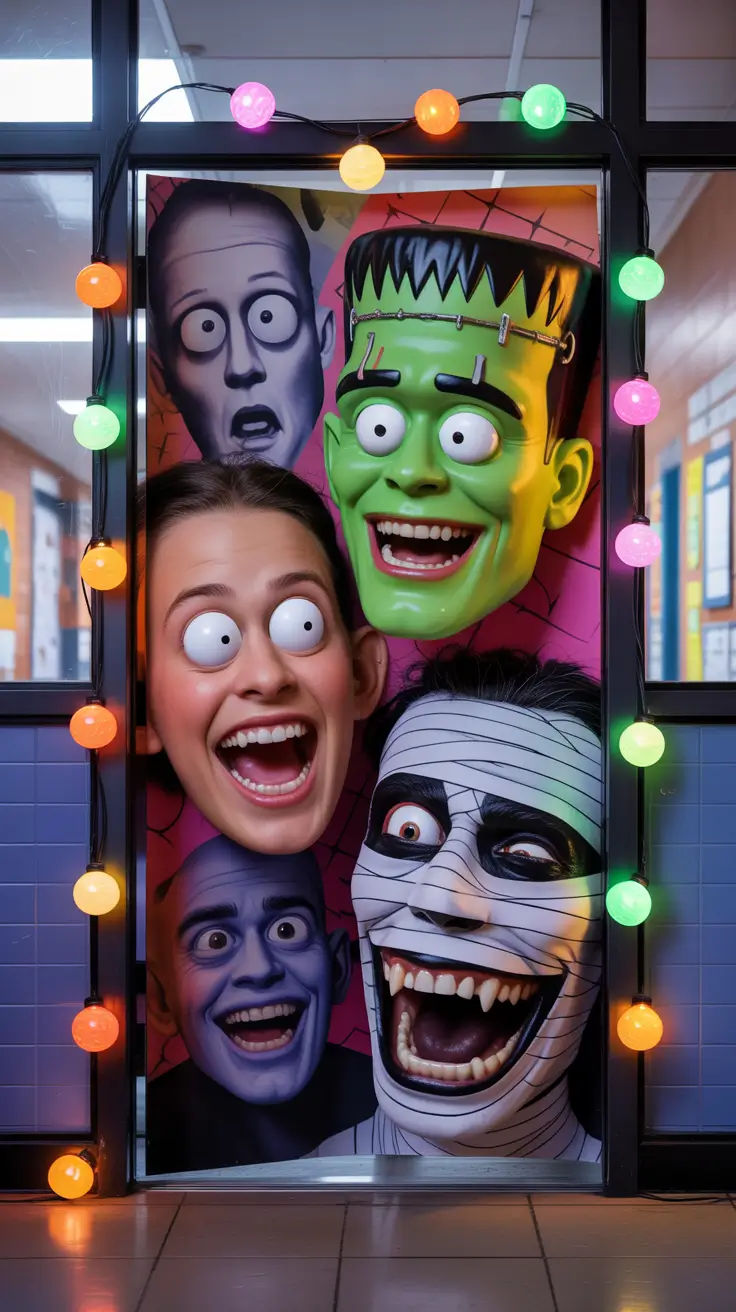 scary halloween door decorations 2025 DIY Skeleton Army Entrance