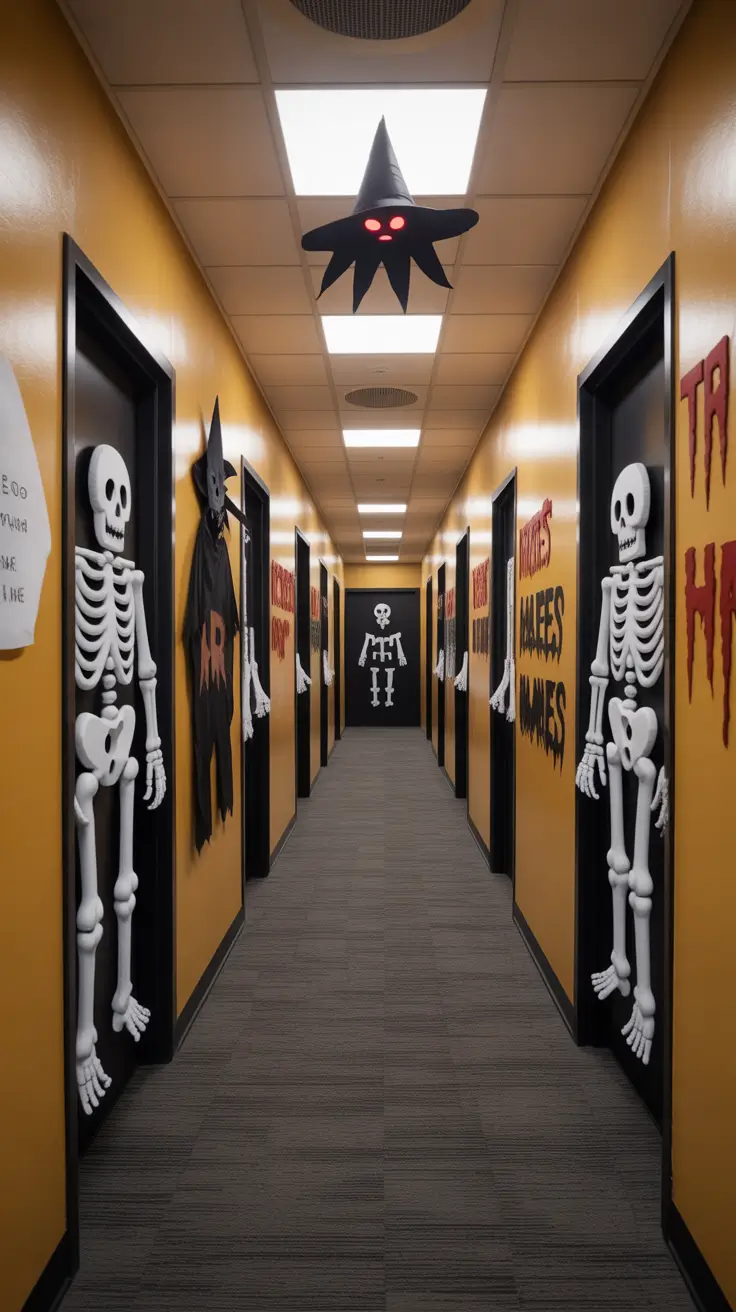 scary halloween door decorations 2025 Creepy Carnival Door with Clown Chaos