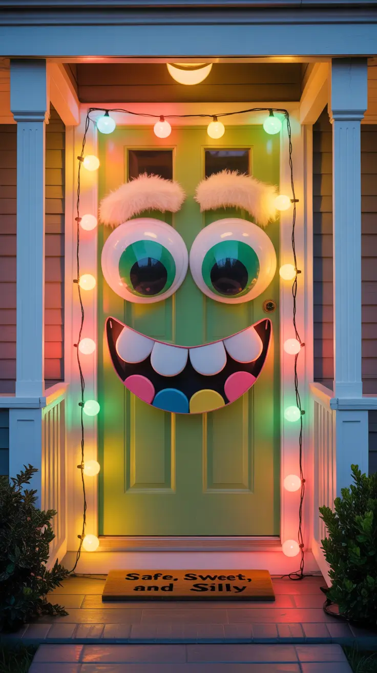 scary halloween door decorations 2025 Classic Horror Movie-Themed Office Door