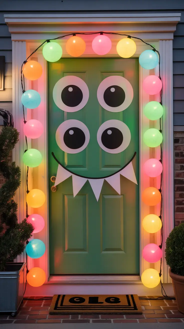 scary halloween door decorations 2025 Classic Horror Movie-Themed Office Door