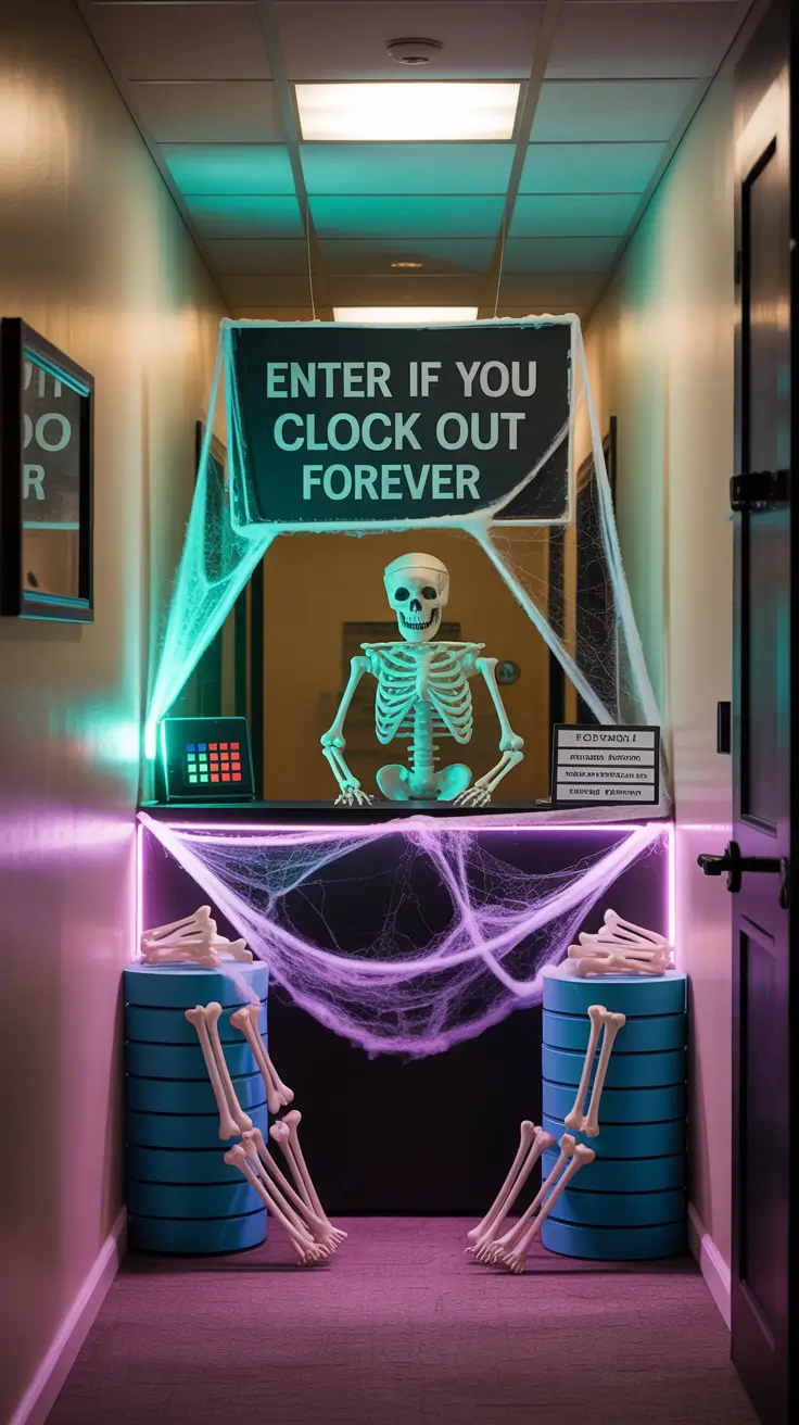 scary halloween door decorations 2025 Frightfully Fun Office Door Contest Themes