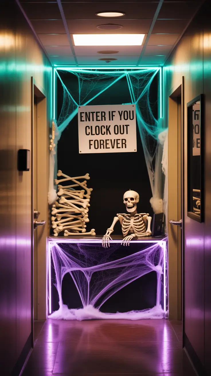 scary halloween door decorations 2025 Frightfully Fun Office Door Contest Themes