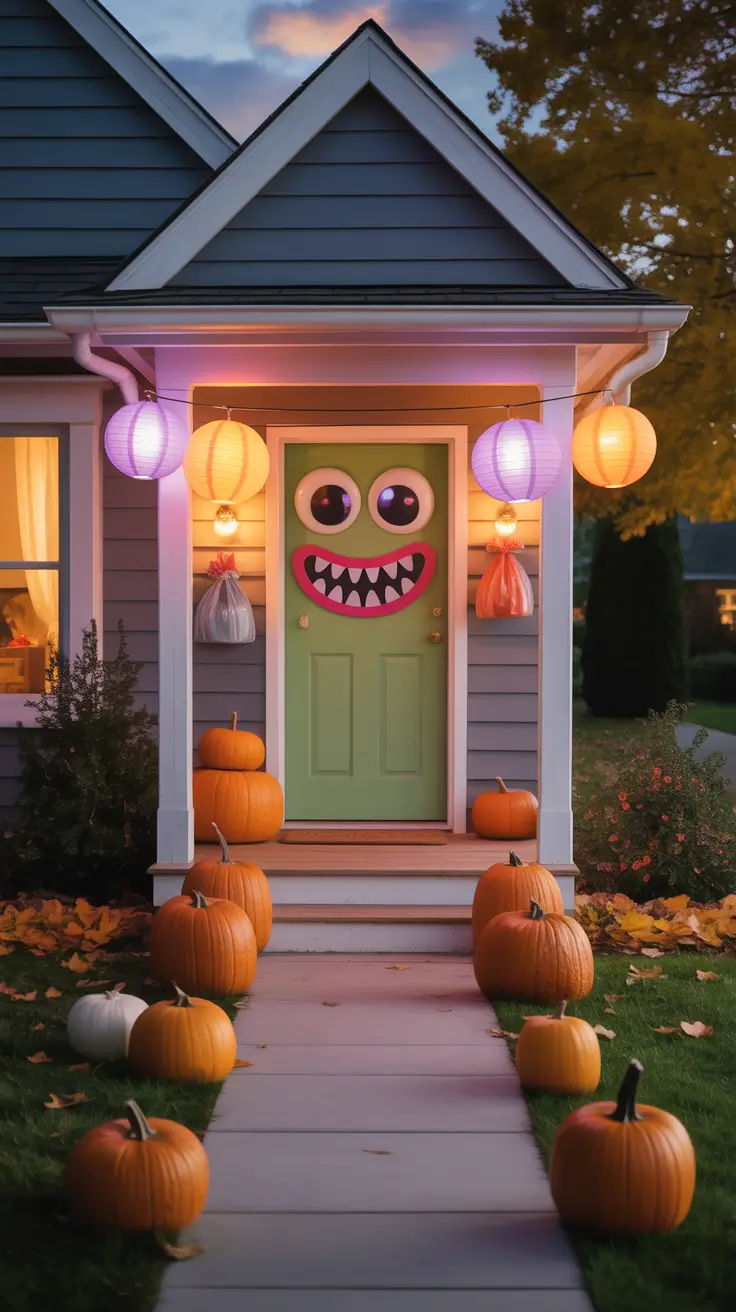 scary halloween door decorations 2025 Kid-Friendly Spook Doors for Trick-or-Treaters