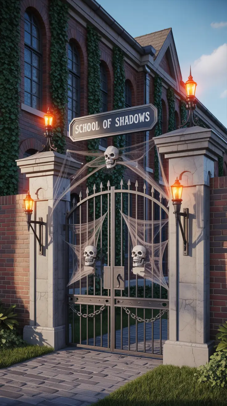 scary halloween door decorations 2025 Spooky School Front Door Ideas for 2025