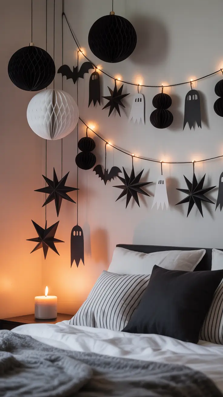 Christmas Bedroom Decor Ideas 2025 Paper Christmas Crafts Inspired By Halloween