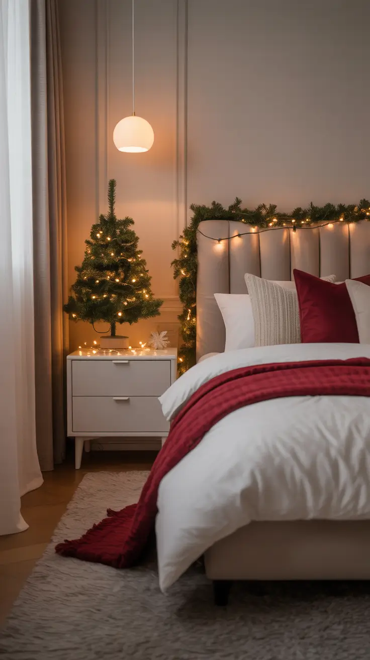 Christmas Bedroom Decor Ideas 2025 Small Master Bedroom Christmas Makeovers