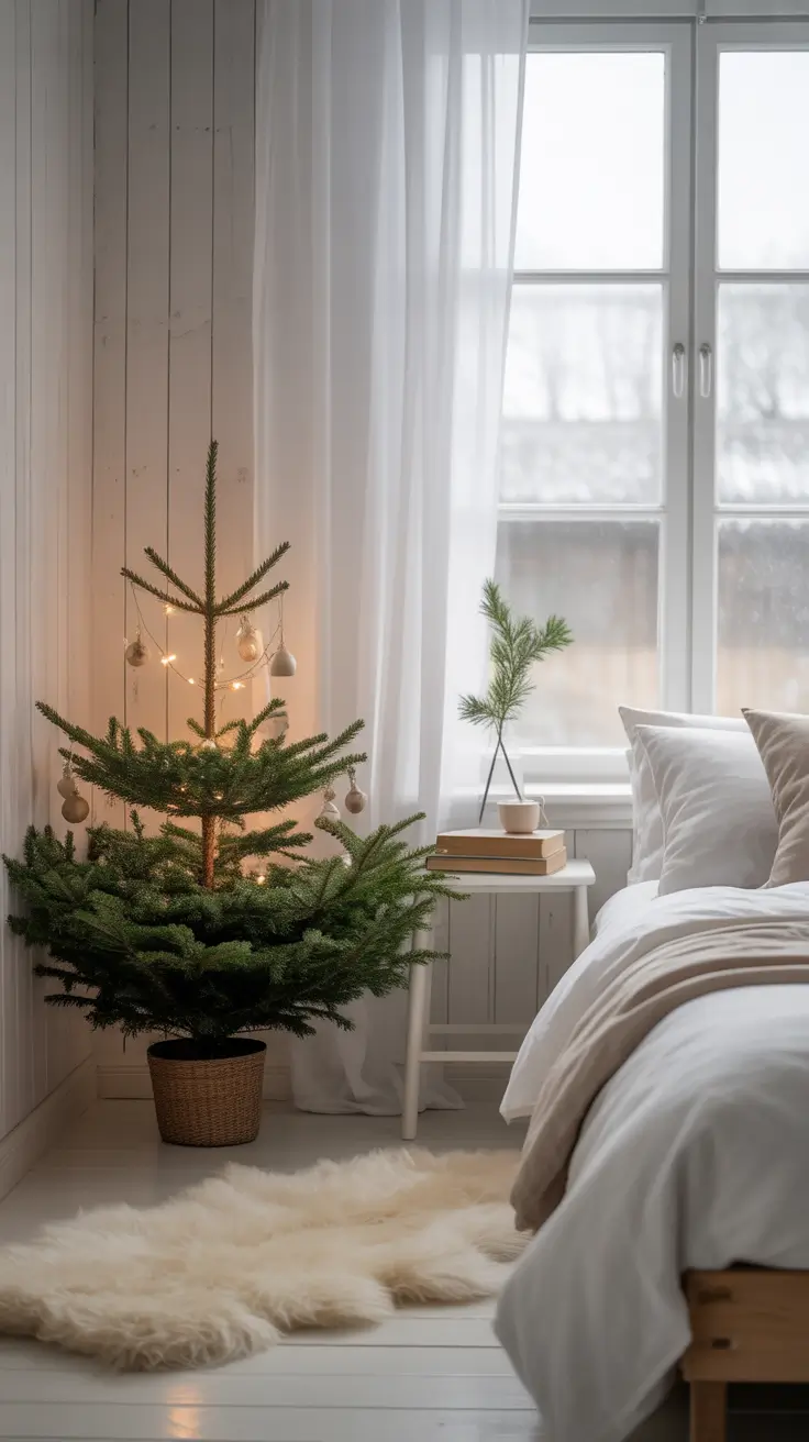Christmas Bedroom Decor Ideas 2025 Scandinavian Minimalism Meets Christmas Magic
