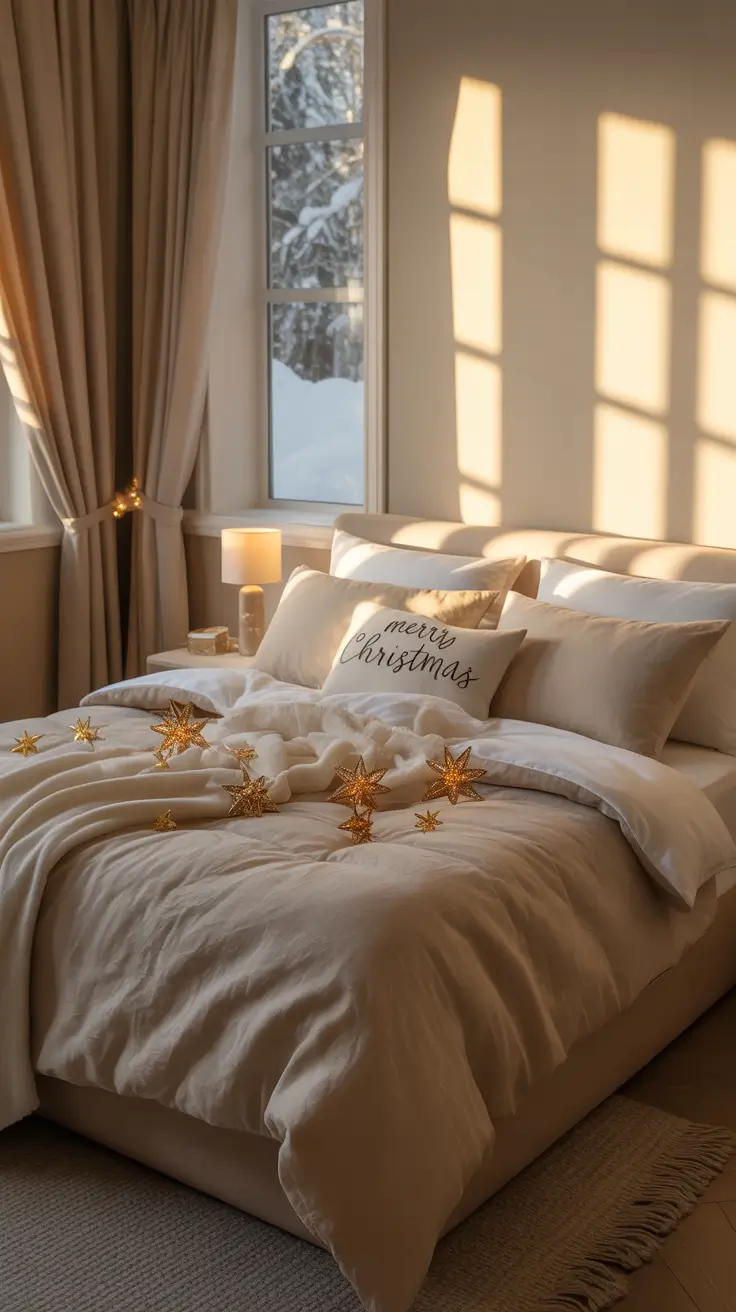 Christmas Bedroom Decor Ideas 2025 Neutral Color Schemes For Subtle Holiday Decor