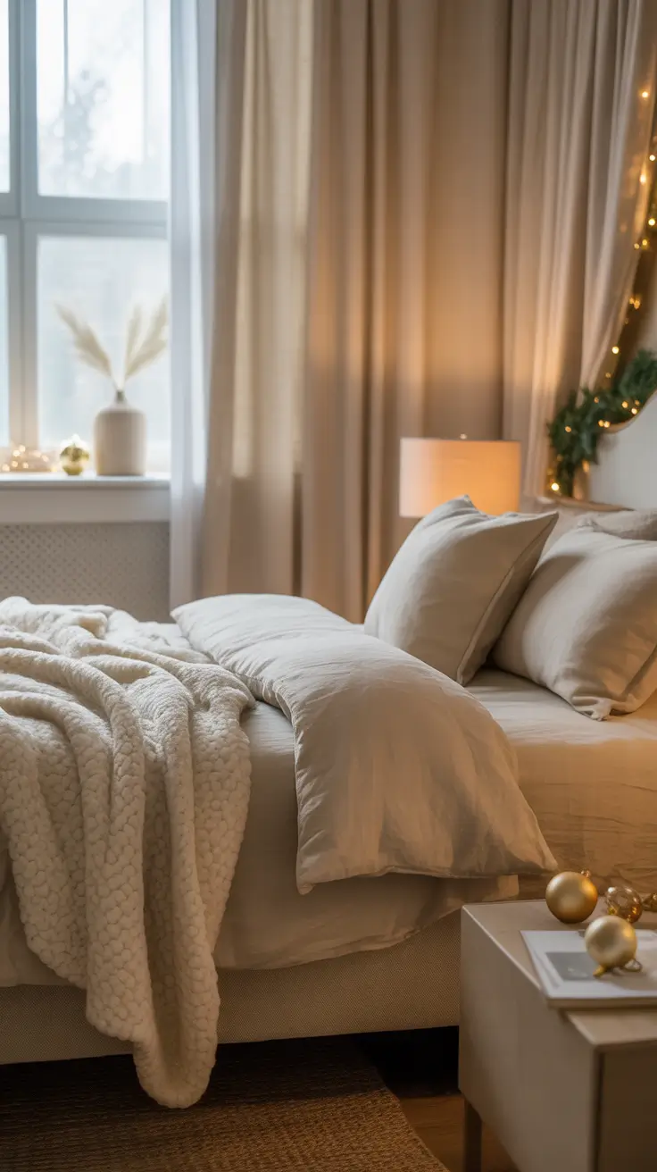 Christmas Bedroom Decor Ideas 2025 Neutral Color Schemes For Subtle Holiday Decor
