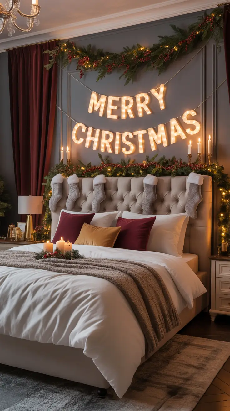 Christmas Bedroom Decor Ideas 2025 Master Bedroom Elegance For Christmas Nights