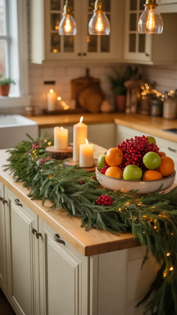 Christmas Decor Ideas 2025 Kitchen Island Christmas Centerpiece