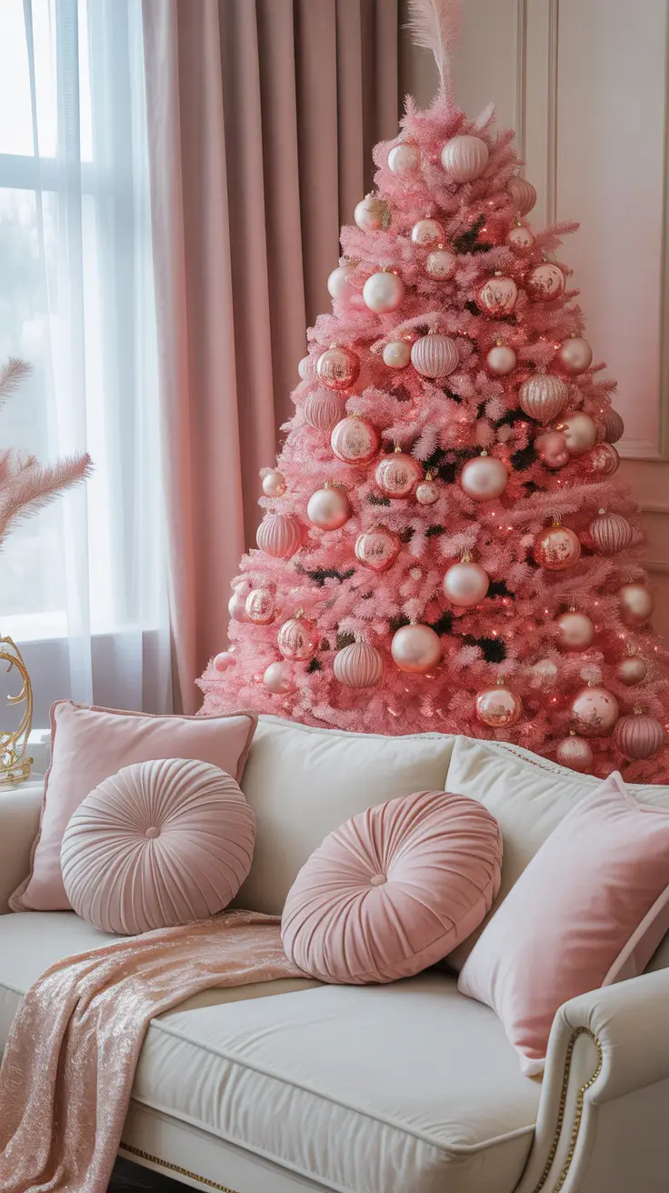 Christmas Decor Ideas 2025 Pretty In Pink Christmas Vibes