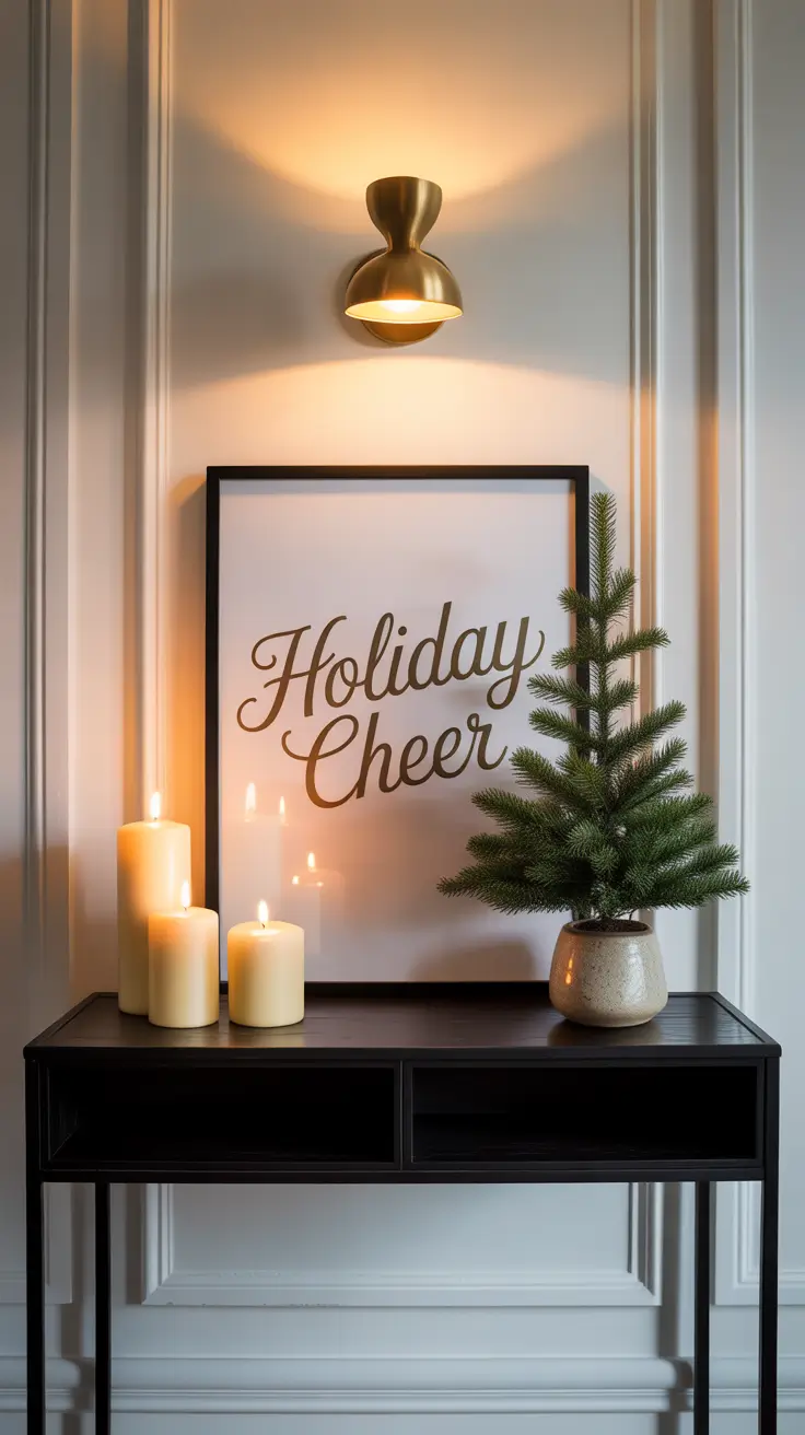 Christmas Decor Ideas 2025 Entry Table Holiday Styling