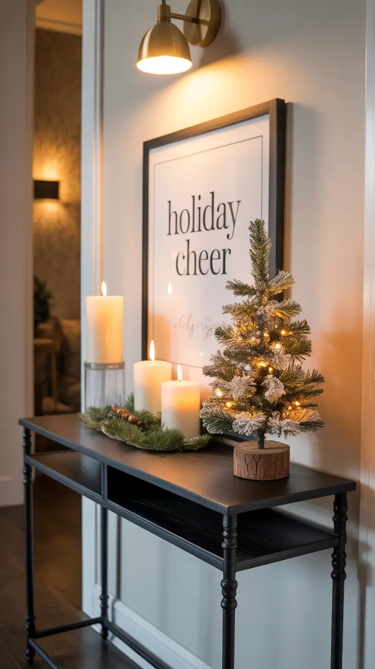 Christmas Decor Ideas 2025 Entry Table Holiday Styling