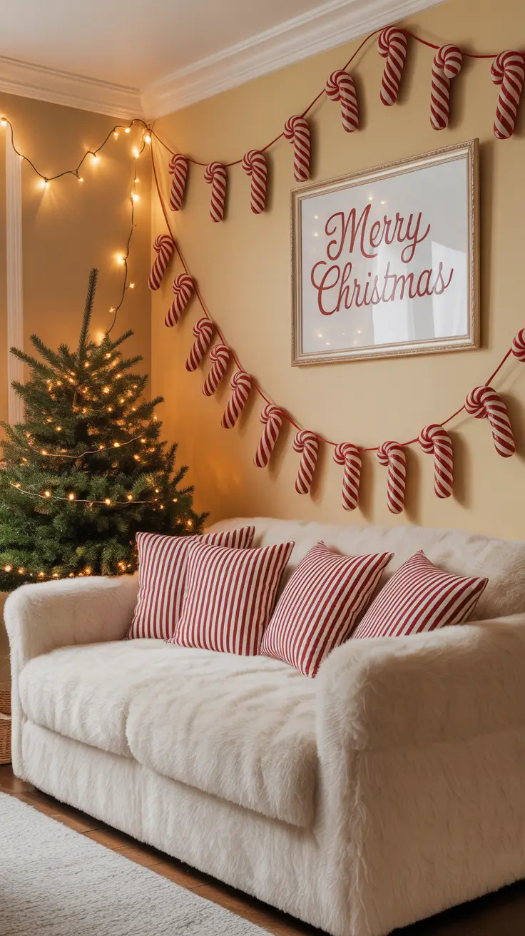 Christmas Decor Ideas 2025 Candy Cane Stripes and Cheer