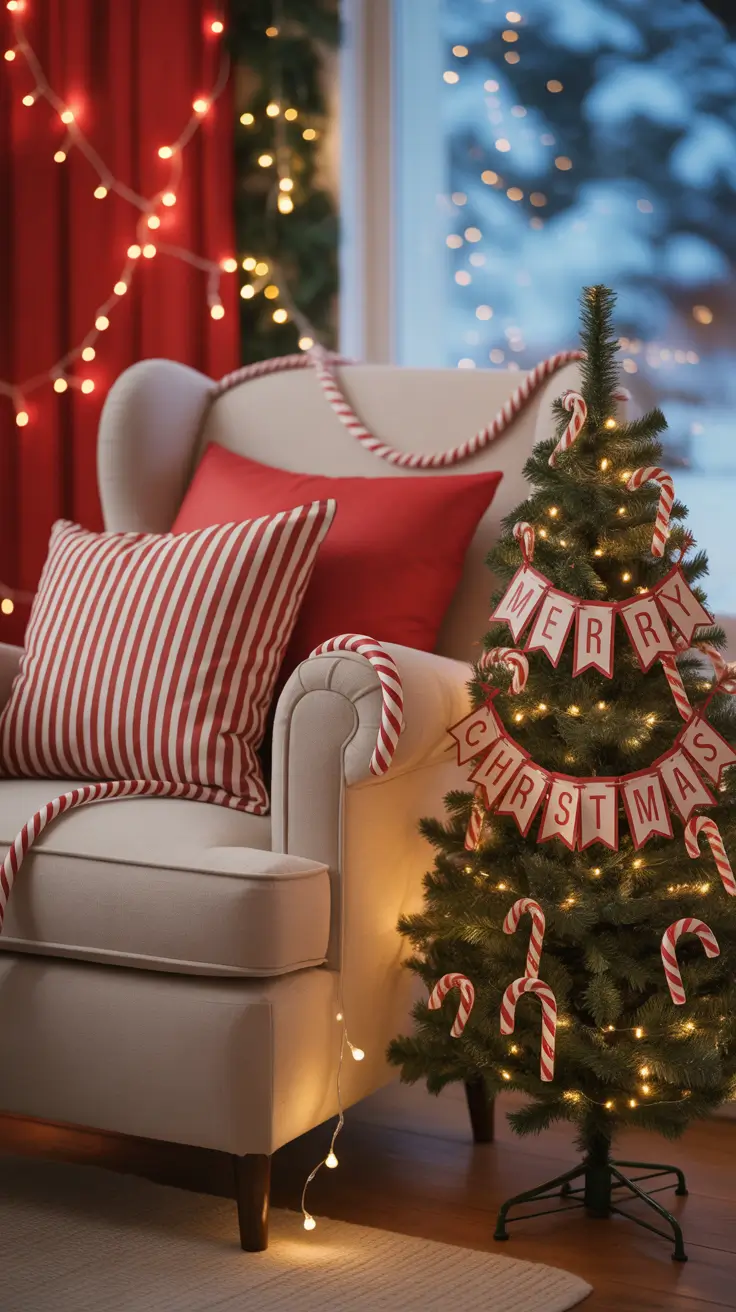Christmas Decor Ideas 2025 Candy Cane Stripes and Cheer