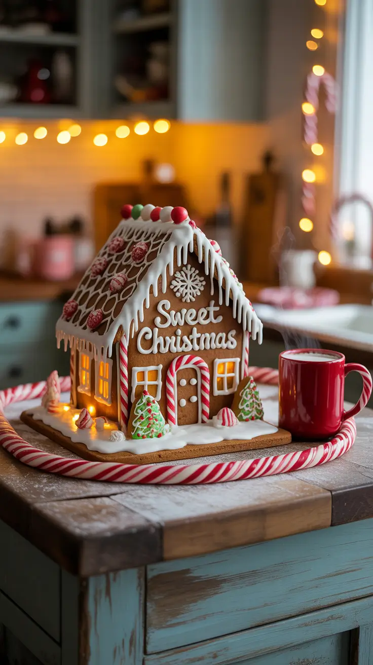 Christmas Decor Ideas 2025 Sweet Gingerbread Christmas Aesthetic