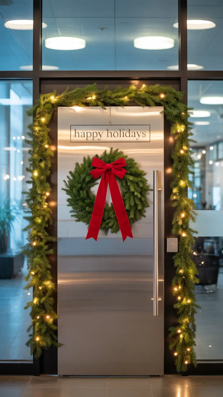 Christmas Decor Ideas 2025 Office Door Holiday Spirit Upgrade