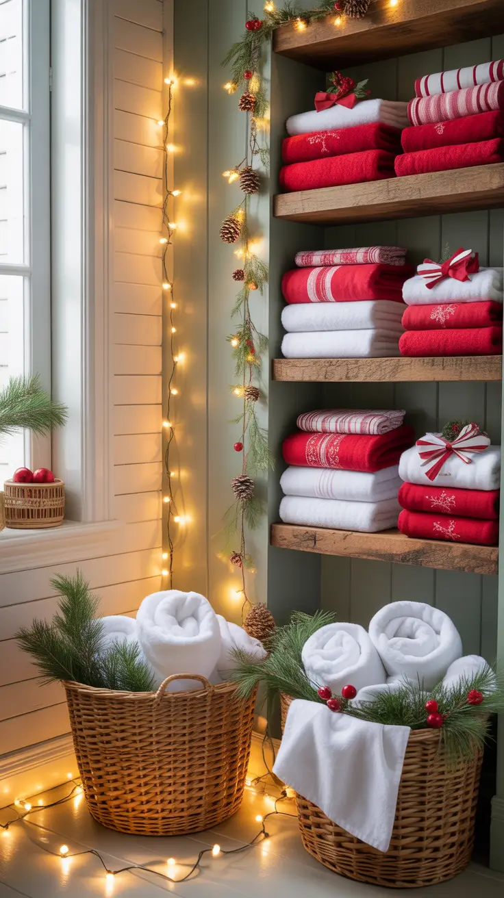 Laundry room holiday cheer