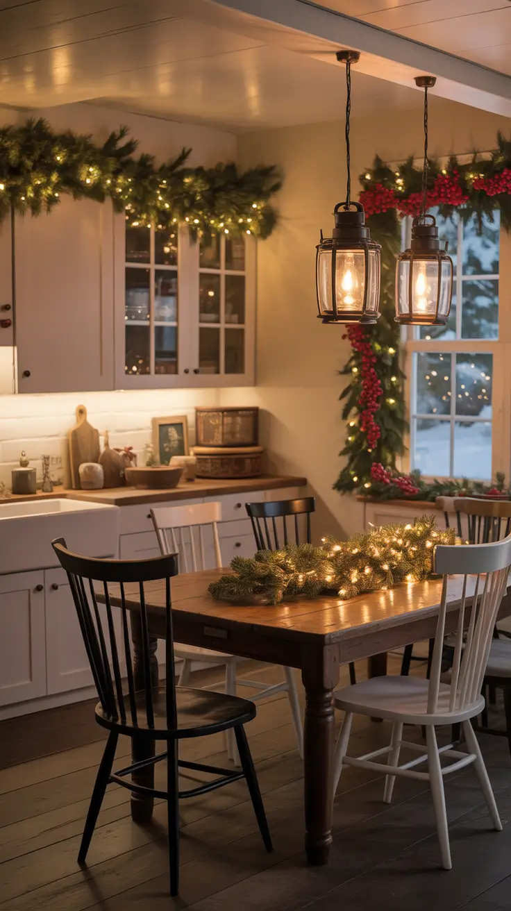 Christmas Kitchen Decor Ideas 2025 Cabinets Farmhouse Festive Spirit