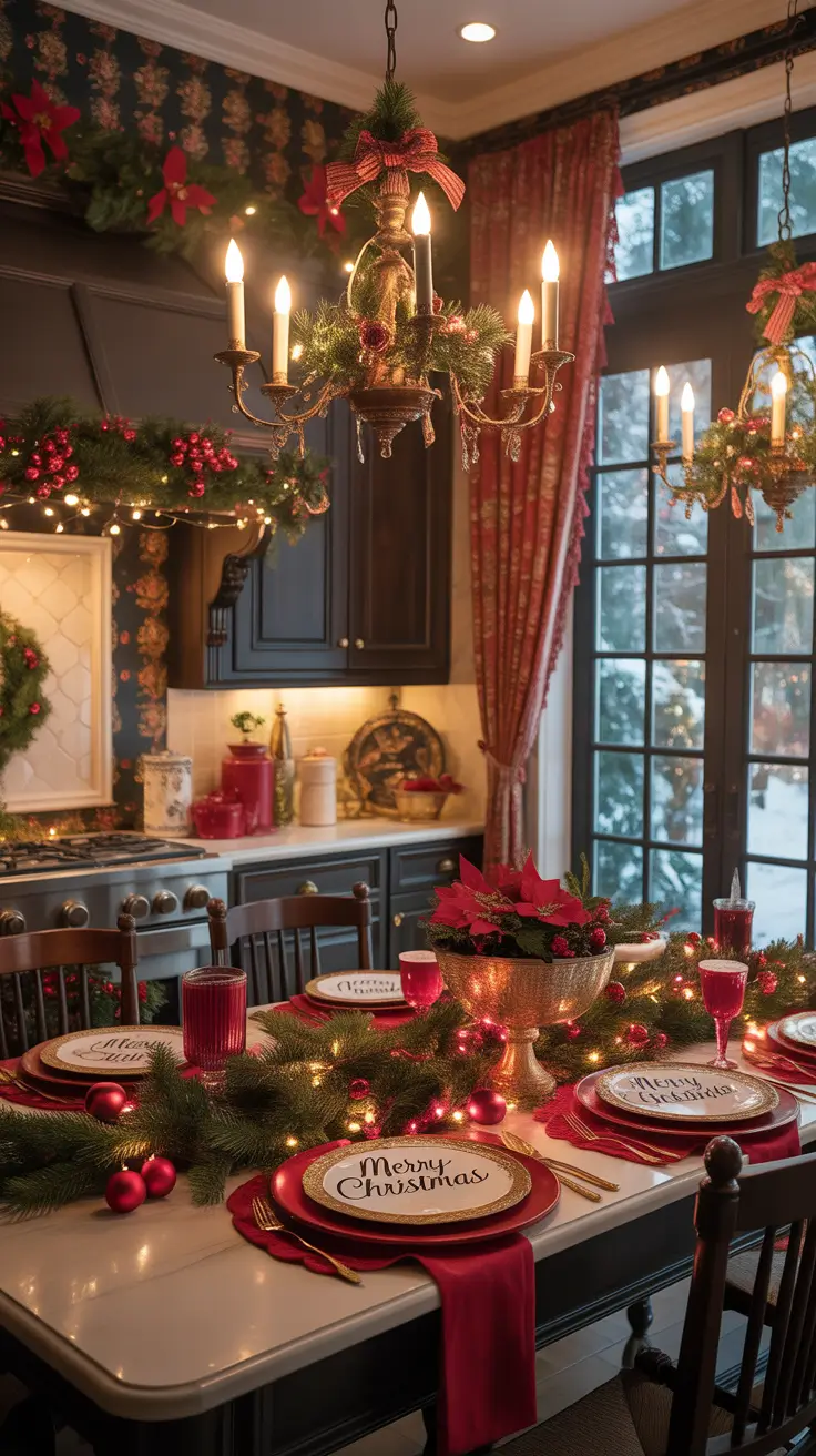 Christmas Kitchen Decor Ideas 2025 Red And Green Timeless Holiday Look