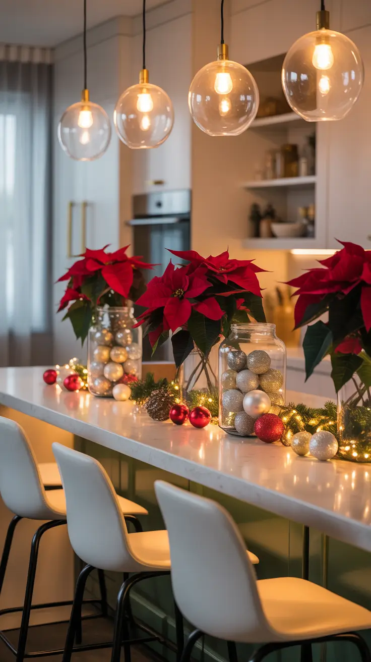 Christmas Kitchen Decor Ideas 2025 Festive Counter Decor With Red Touches