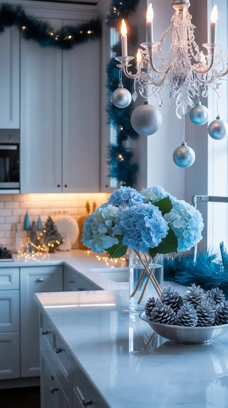 Christmas Kitchen Decor Ideas 2025 Blue Christmas Kitchen Decor Twist