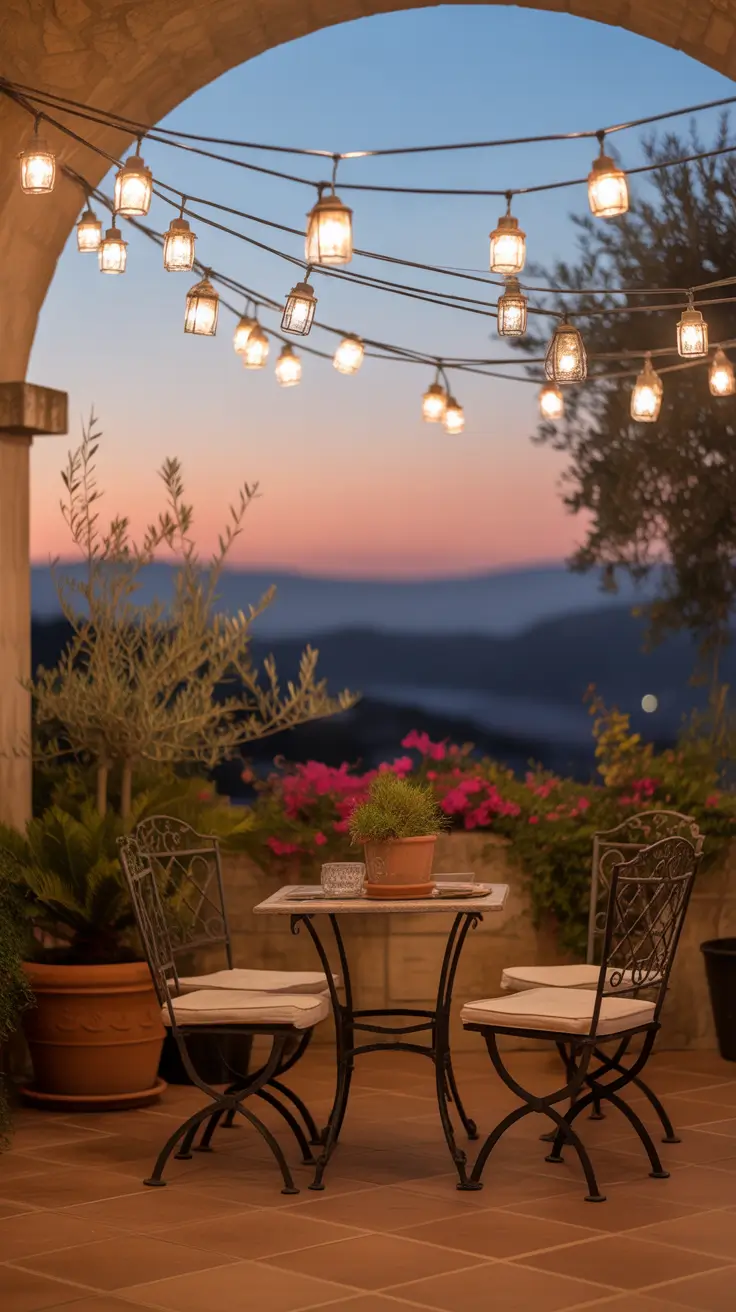 Terrace Christmas Lights Inspiration