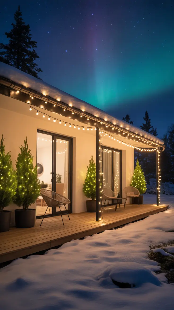 Solar-Powered Outdoor Christmas Glow