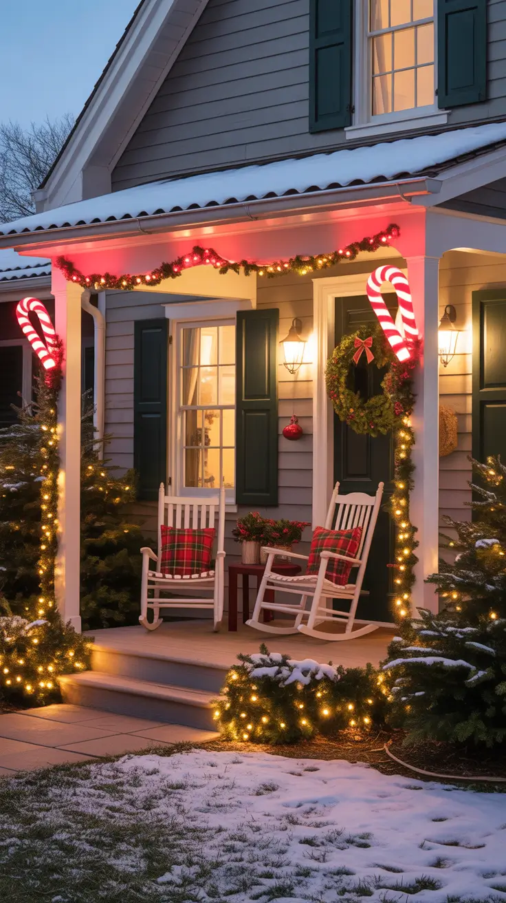 Red and White Outdoor Christmas Charm