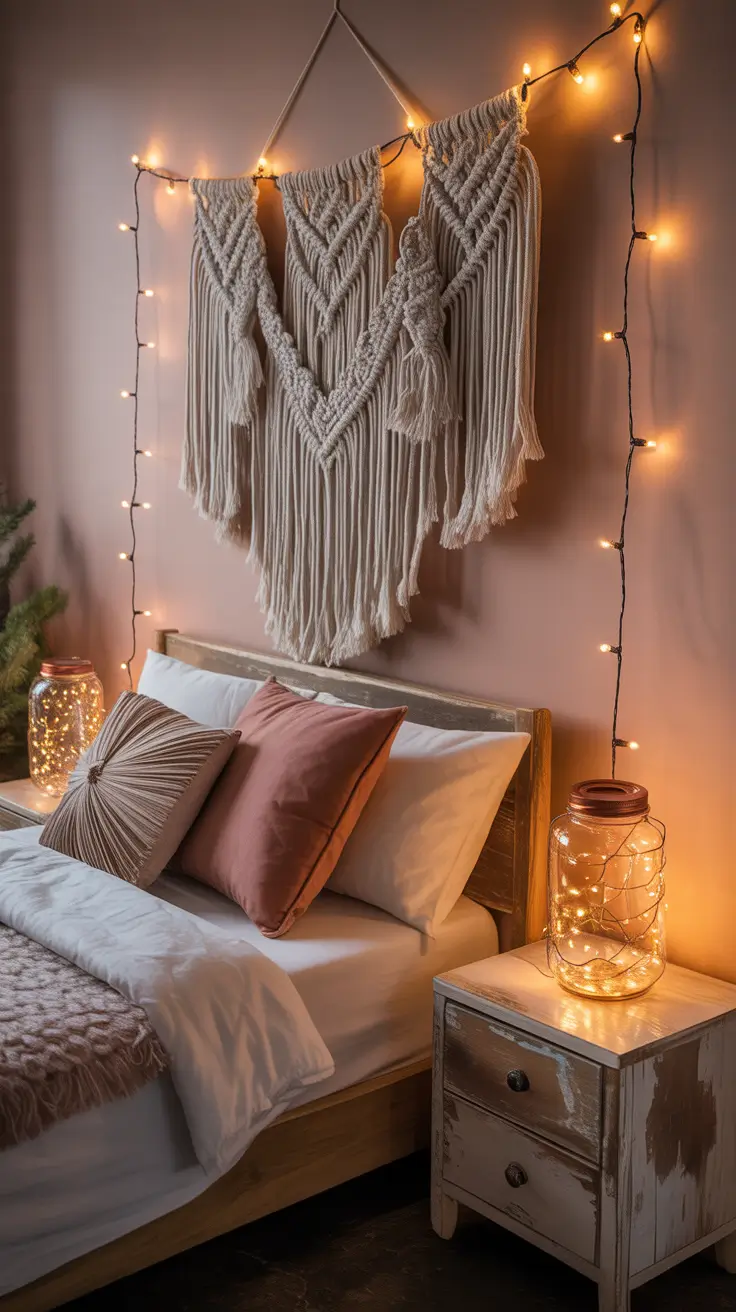 Christmas lights in the bedroom 2025 DIY decor