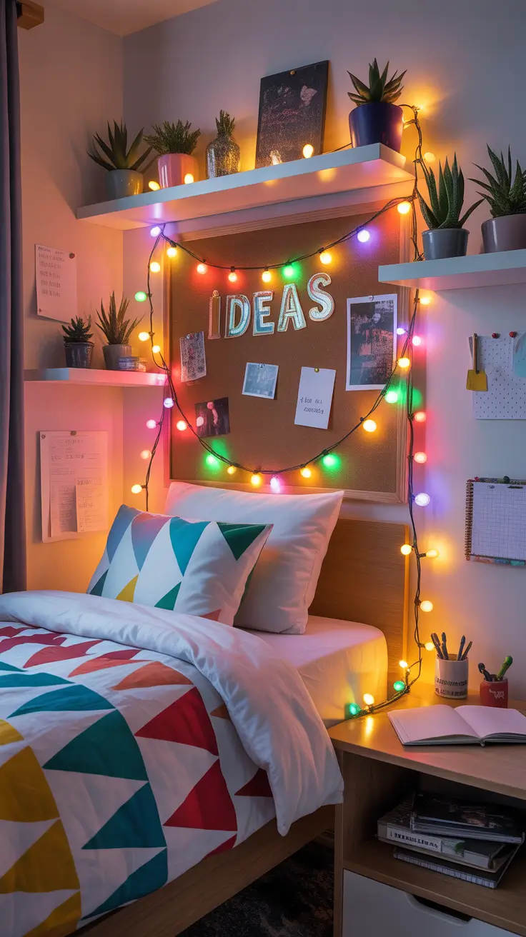 Christmas lights in the bedroom 2025 Fairy lights elegance