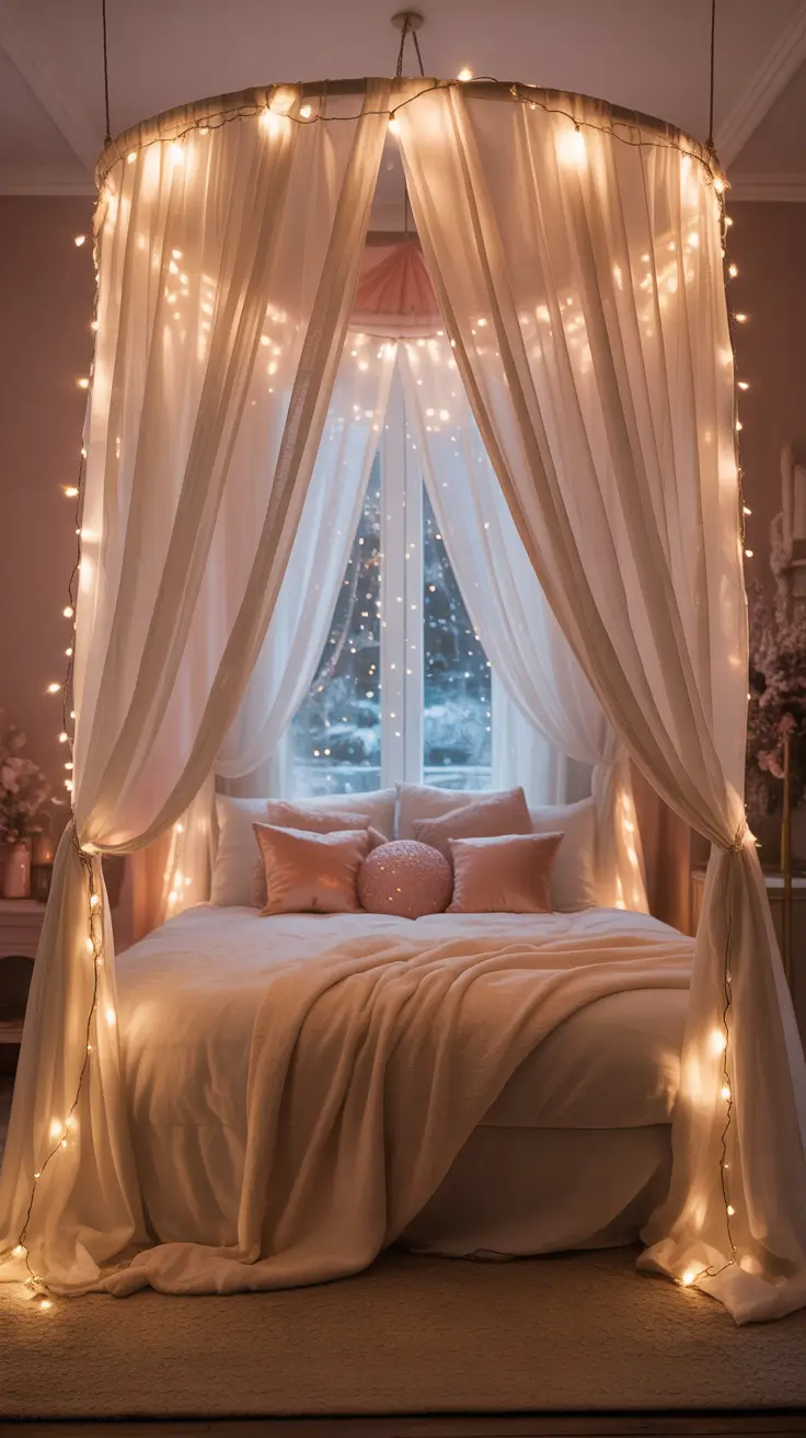 Christmas lights in the bedroom 2025 Colorful creativity