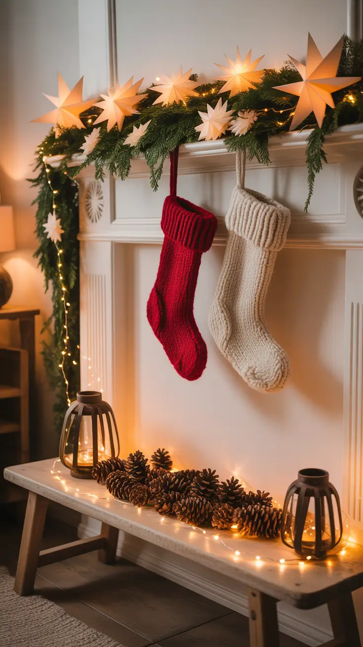 Christmas Mantle Decor Ideas 2025 DIY Christmas Mantle Creations