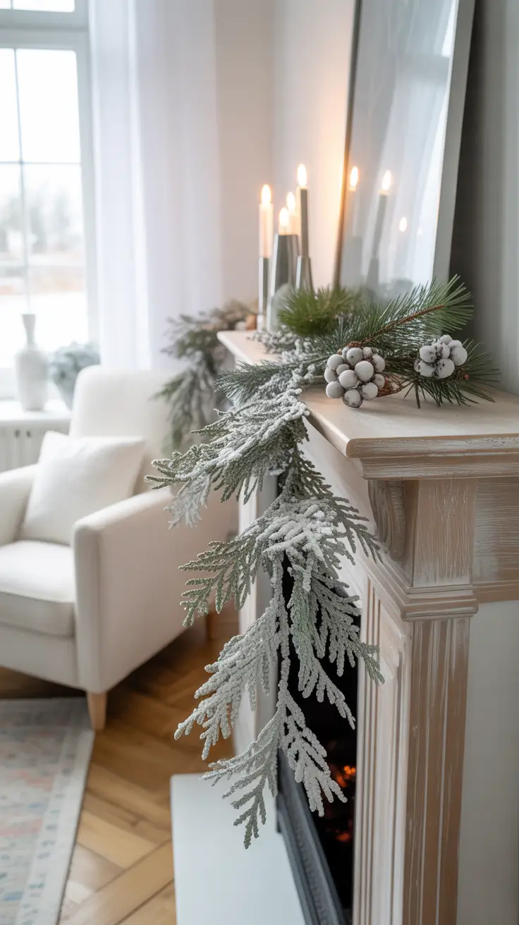 Christmas Mantle Decor Ideas 2025 White Christmas Mantle Inspiration