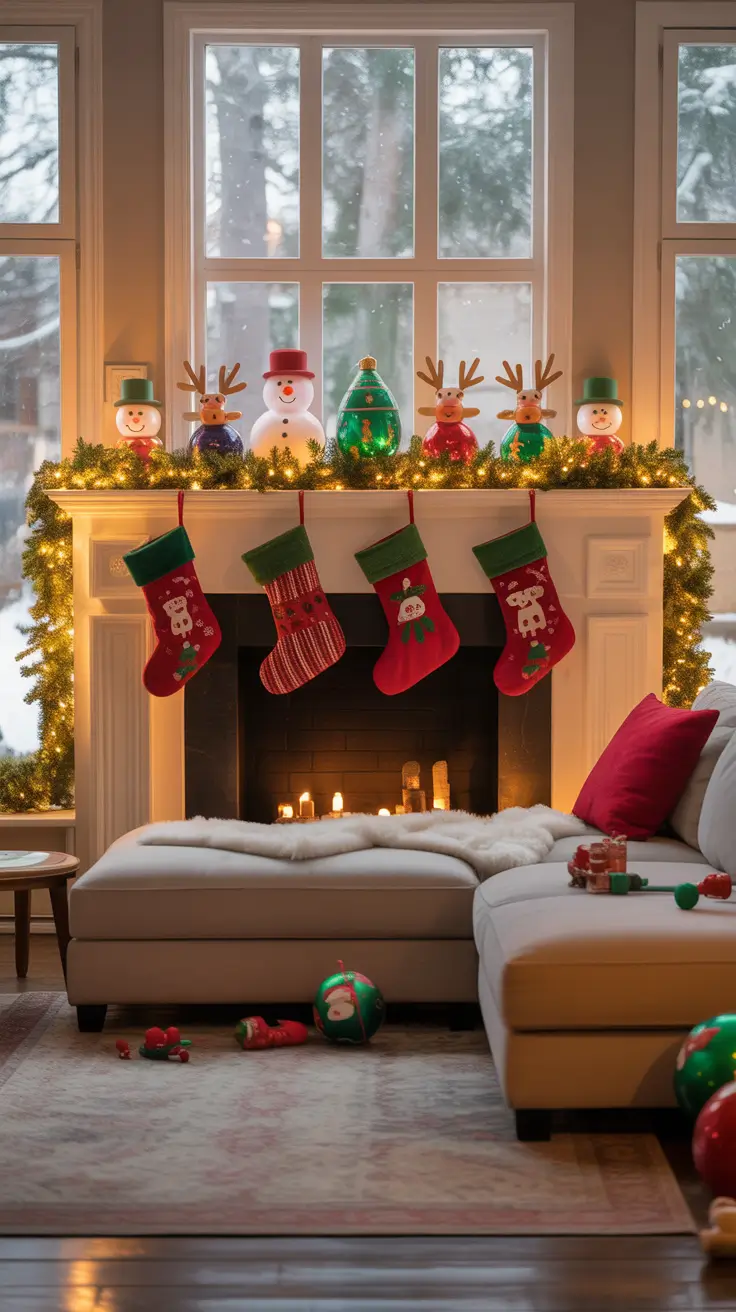 Christmas mantle decor ideas 2025 Fun Mantle Decor For The Family