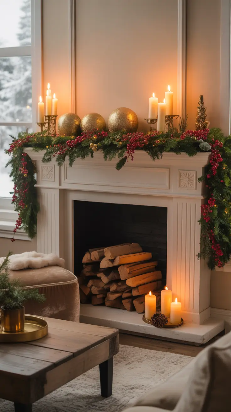 Christmas Mantle Decor Ideas 2025 Decorating The Mantle With Holiday Charm